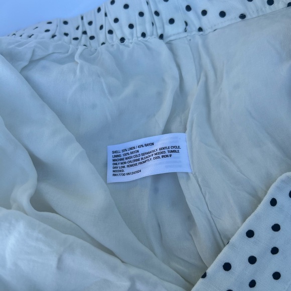 NWT Womens Mini Polka Dot Linen Flared High Rise Shorts kate spade Target XL - Picture 9 of 9